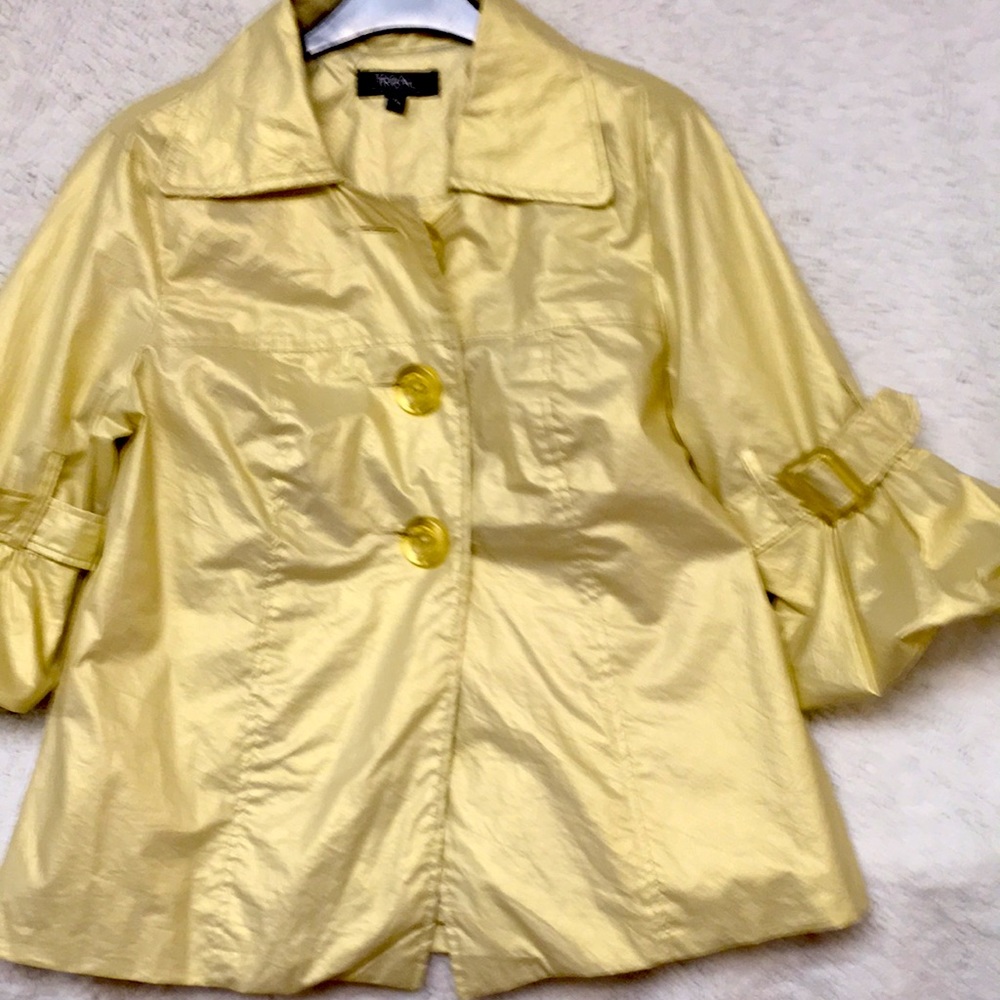 Ladies metallic gold jacket